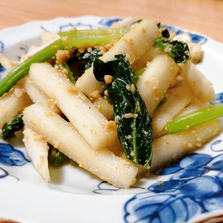 レンジで☆大根と小松菜のごま和え